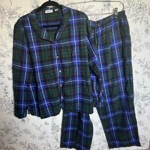 LL Bean womens scotch plaid